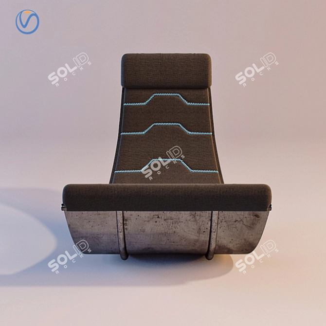 Teen Room Rocking Chair 3D model image 3