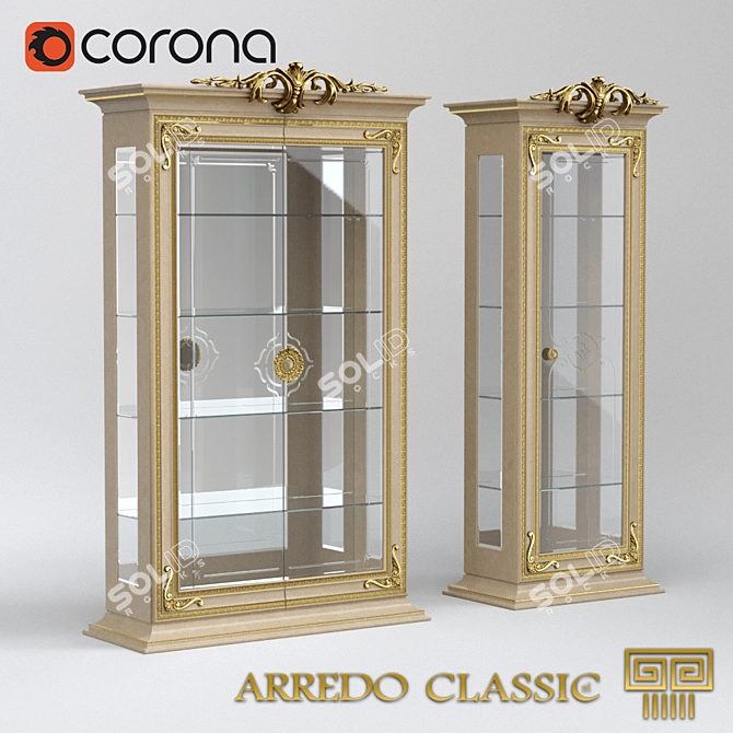 Classic Leonardo Showcase: Elegant Italian Design 3D model image 1