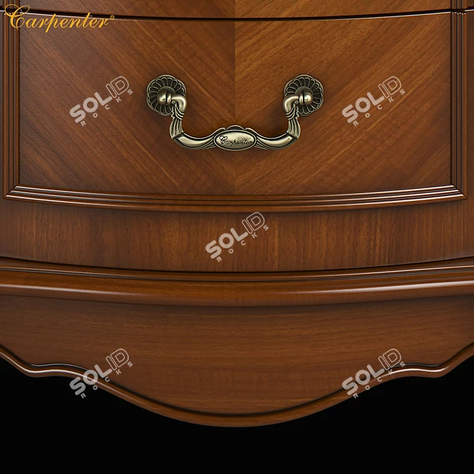 Carpenter Night Stand: Stylish and Functional 3D model image 2