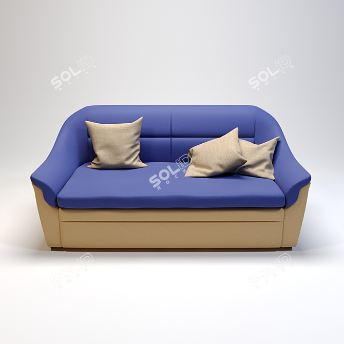 Title: Corona Galant-2 Sofa: Modern Comfort, Stylish Design 3D model image 1