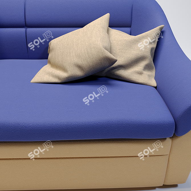 Title: Corona Galant-2 Sofa: Modern Comfort, Stylish Design 3D model image 2