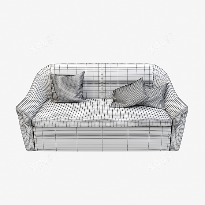 Title: Corona Galant-2 Sofa: Modern Comfort, Stylish Design 3D model image 3