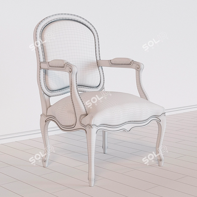 Bijou Armchair: Sleek Design, Supreme Comfort 3D model image 3