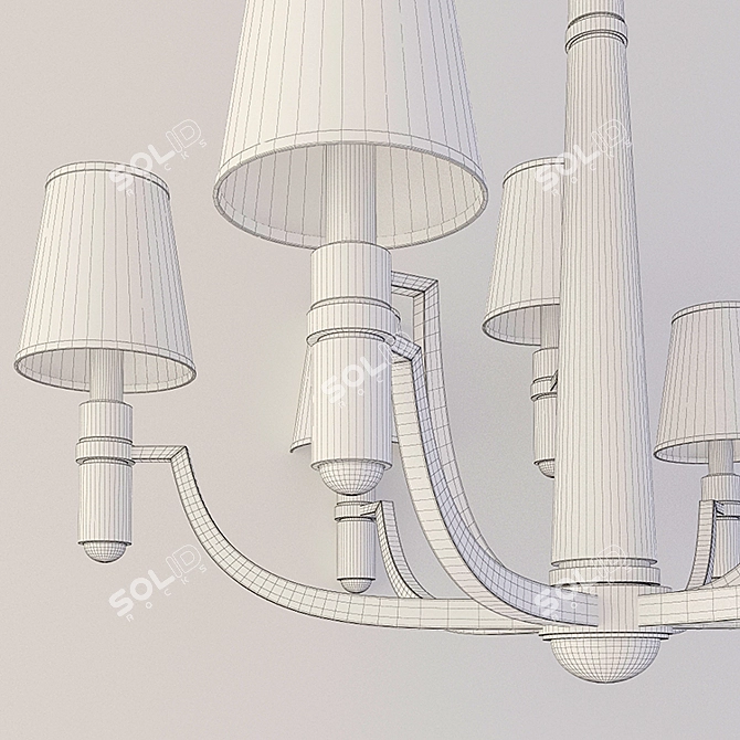 Hudson Valley Dayton Chandelier - Elegant Lighting Fixture with Multiple Size Options 3D model image 3