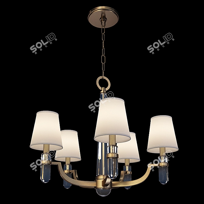 Hudson Valley Dayton Chandelier - Elegant Lighting Fixture with Multiple Size Options 3D model image 5