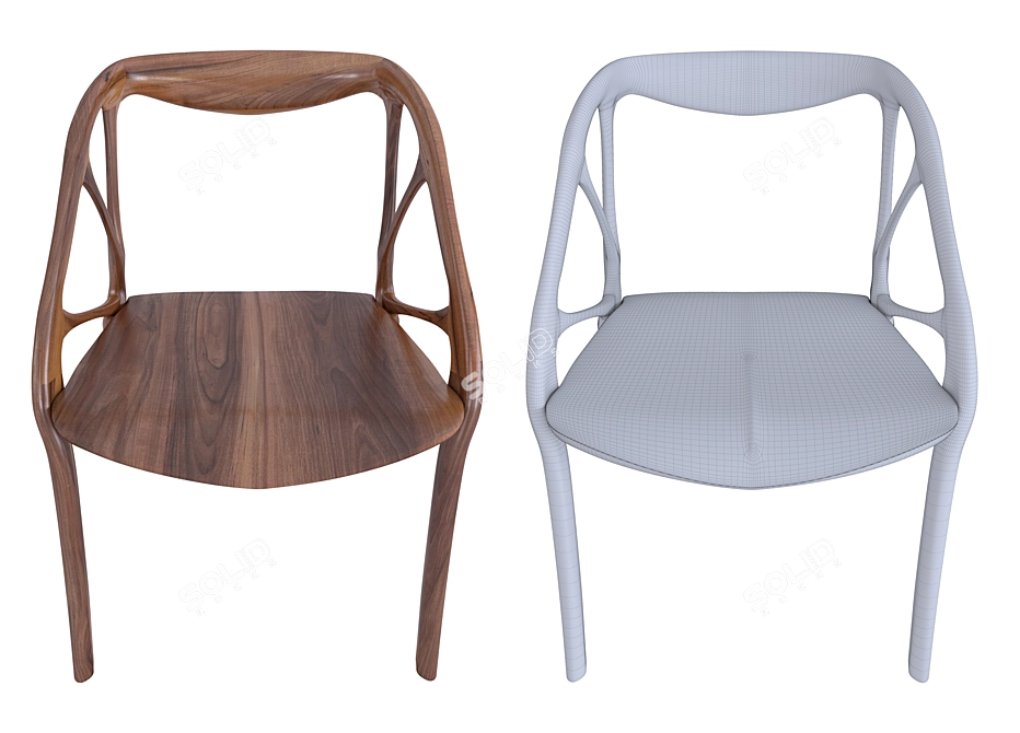 Innovative Elbo Chair: Dreamcatcher Design 3D model image 3