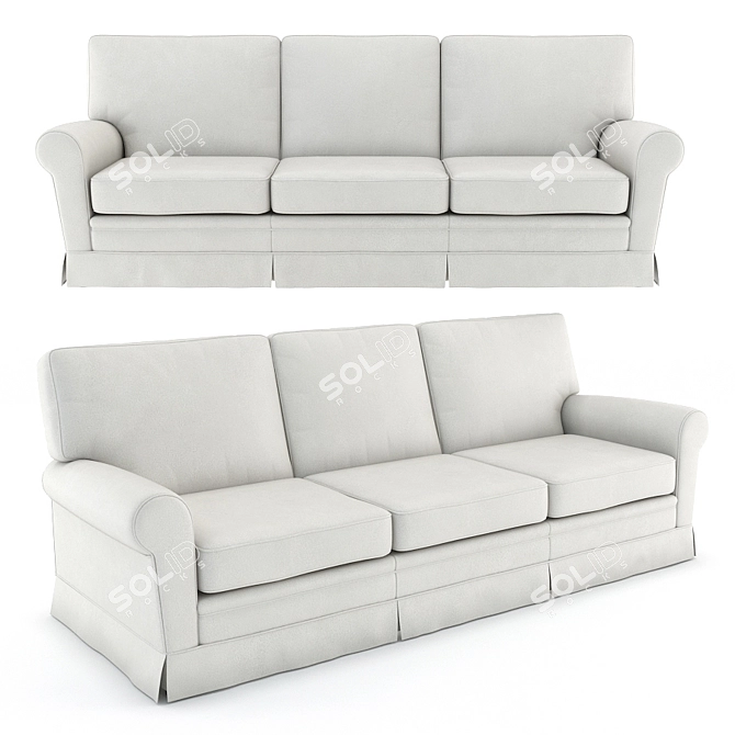 Minimalist Nizza by F.lli Rossetto 3D model image 1