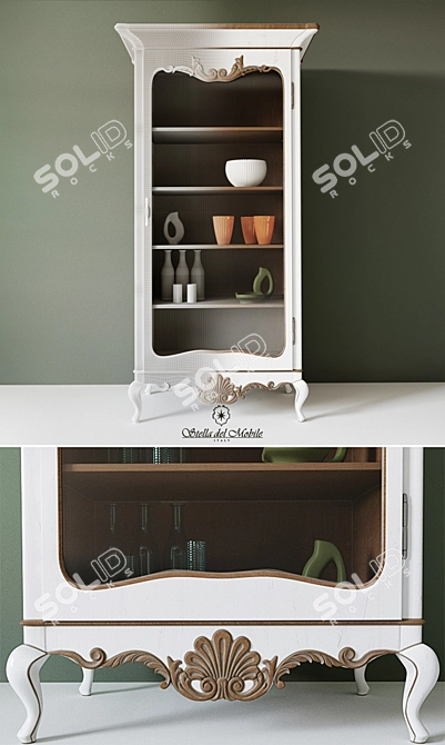 Elegant Vitrine CO.126 - Stella del Mobile 3D model image 2