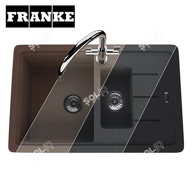 Franke Basis BFG 651-78 Sink - 8 Colors, Fragranit Finish 3D model image 1