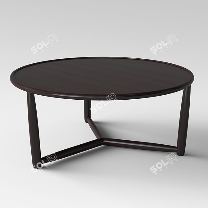 Modern Round Coffee Table 3D model image 1