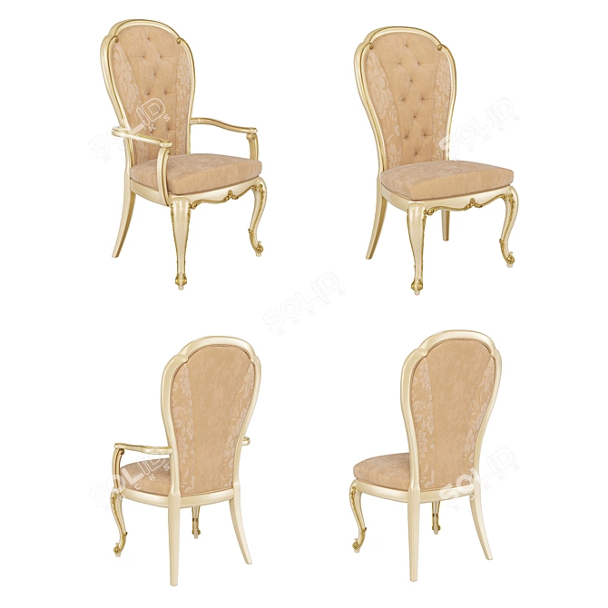 Frandiss Headtable Chair: Italian Design 3D model image 3