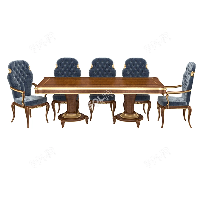 Frandis B Collection: Diner Chair & Table 3D model image 2