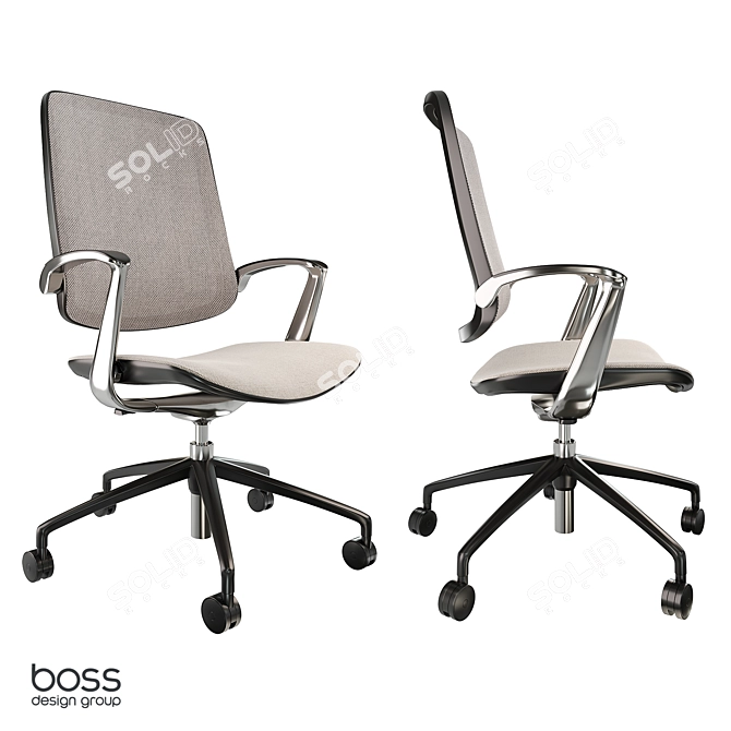 Trinetic Office Chair: 3D Model 3D model image 1