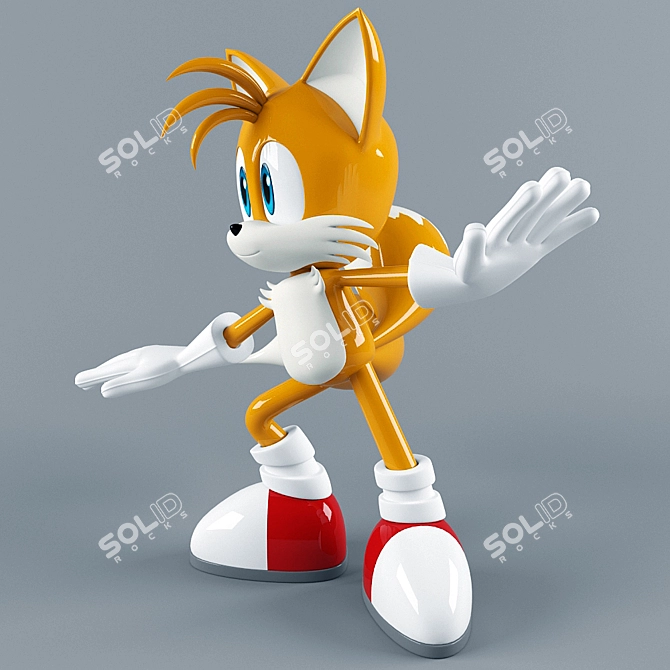 Sonic's Sidekick: Miles Tails Prower 3D model image 3