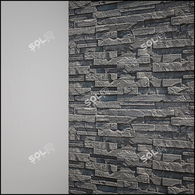 Multifunctional Stone Wall: UV Mapped, V-Ray Render, Various Formats 3D model image 5
