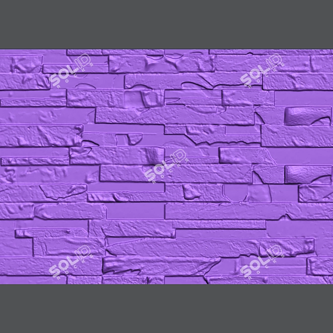 Multifunctional Stone Wall: UV Mapped, V-Ray Render, Various Formats 3D model image 6