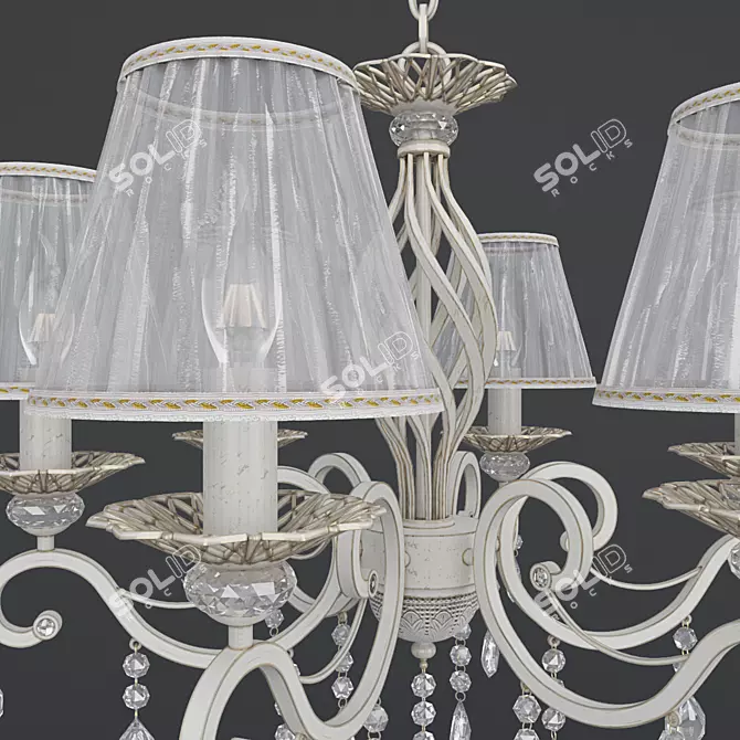 Maytoni Elegant Crystal Chandelier 3D model image 2