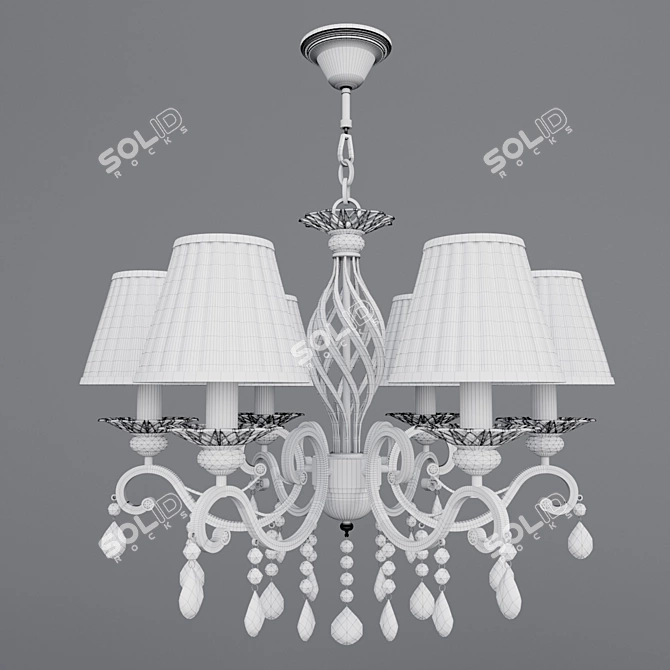 Maytoni Elegant Crystal Chandelier 3D model image 3