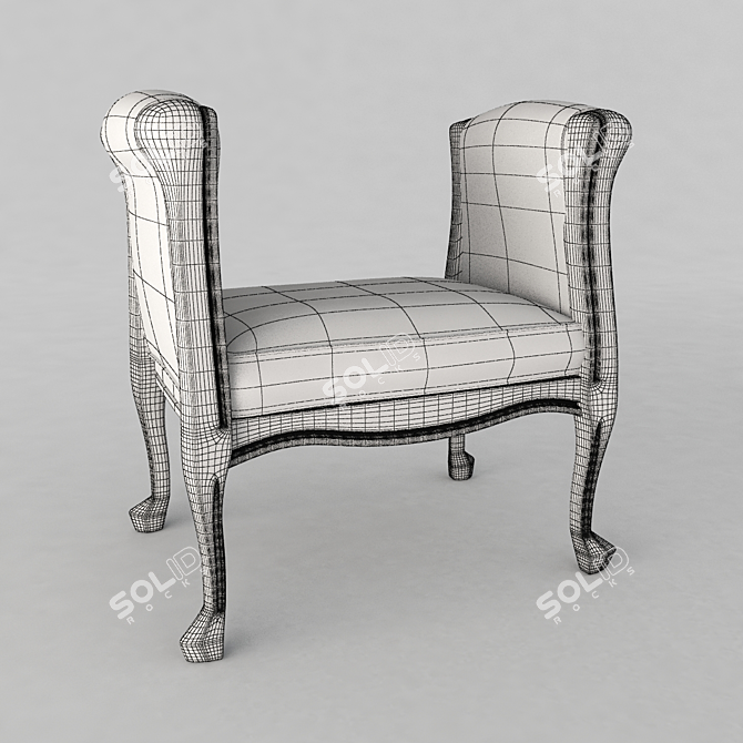 Amadeus Single Seat Banquette 3D model image 3