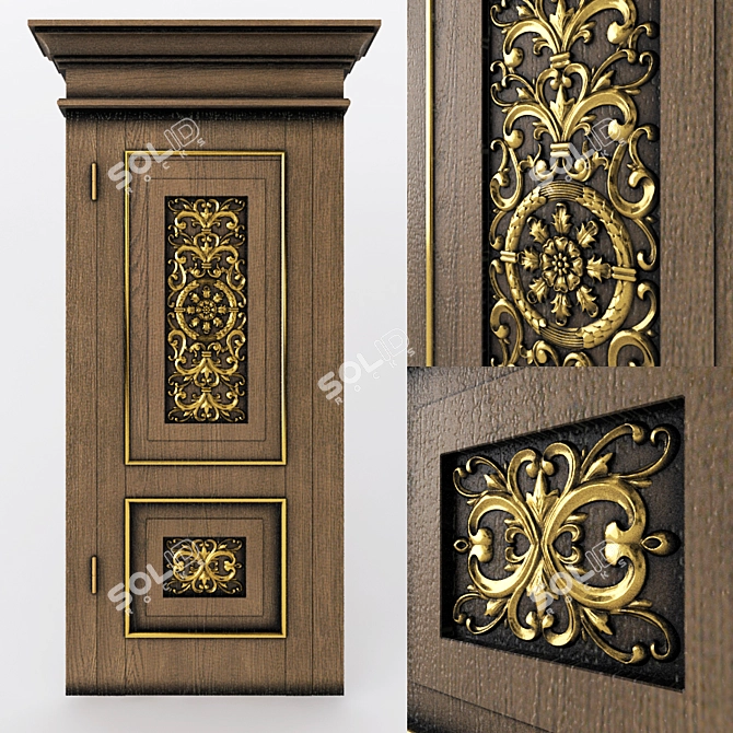 Classic Door 3D model image 1