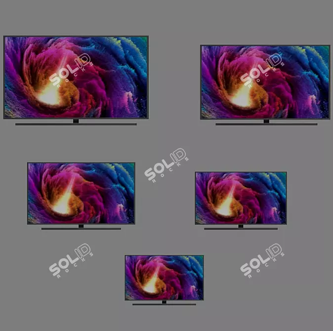 Samsung SUHD 4K Curved Smart TV - Sizes From 48" to 88 3D model image 3