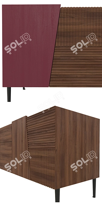 Devina Nais 2000mm Drawer: Spacious & Stylish 3D model image 2