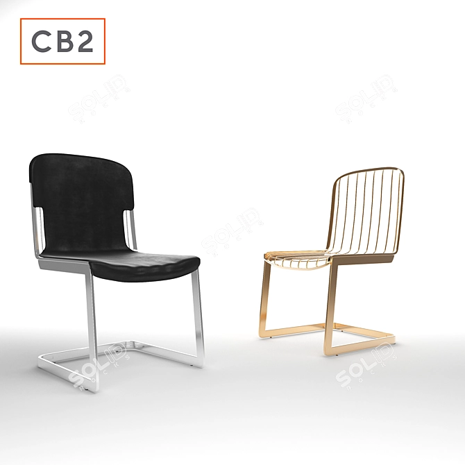 Rocking Rake Chair 3D model image 2