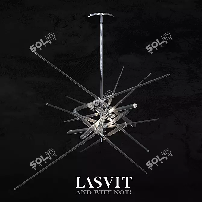 LASVIT Skyline Glass Chandelier 3D model image 1