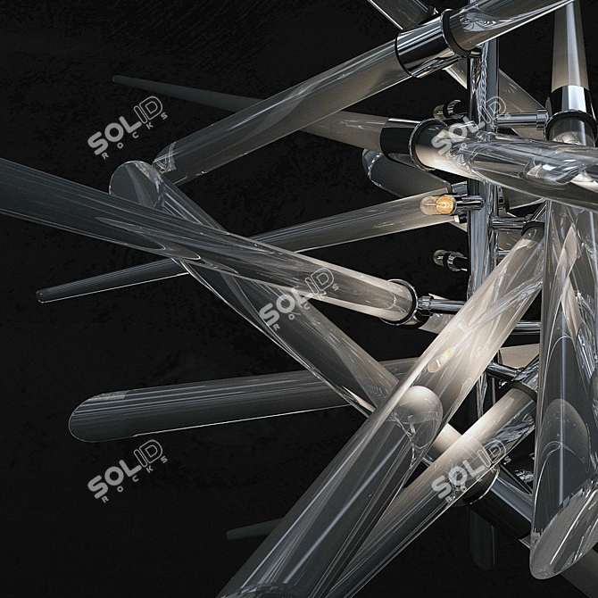 LASVIT Skyline Glass Chandelier 3D model image 3