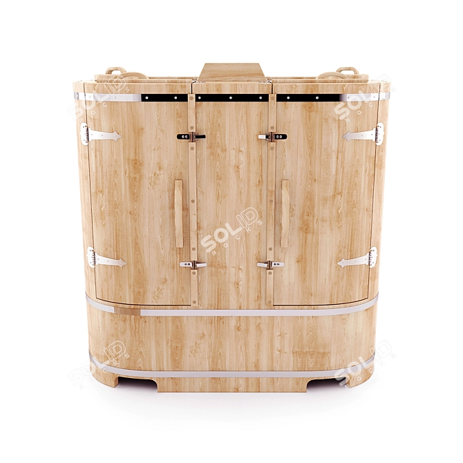 Cedar Barrel: Double the Pleasure 3D model image 1