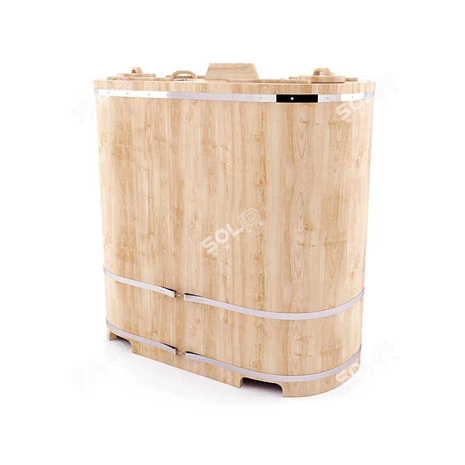 Cedar Barrel: Double the Pleasure 3D model image 2