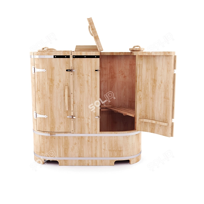 Cedar Barrel: Double the Pleasure 3D model image 3