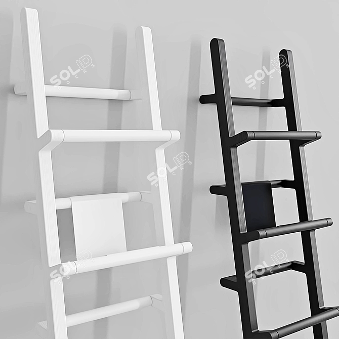 Nordic Verso Rack: Stylish Storage Solution 3D model image 2