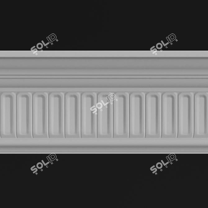 Elegant Peterhof Cornice K33 3D model image 2