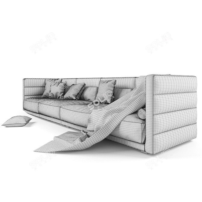 Dandy Wafer Sofa: Modern Comfort 3D model image 2