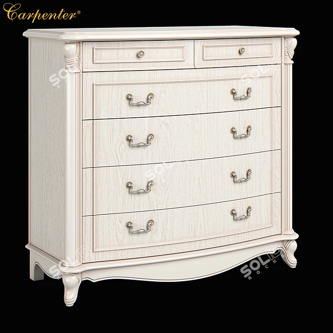 Modern Carpenter Dresser Table 3D model image 1