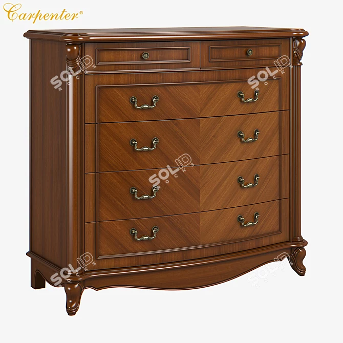 Carpenter Dresser Table - Elegant and Functional 3D model image 1