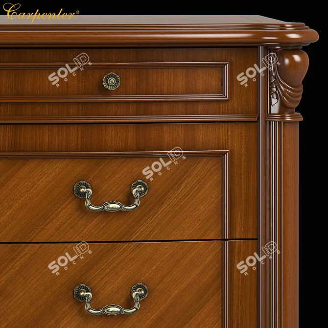 Carpenter Dresser Table - Elegant and Functional 3D model image 2