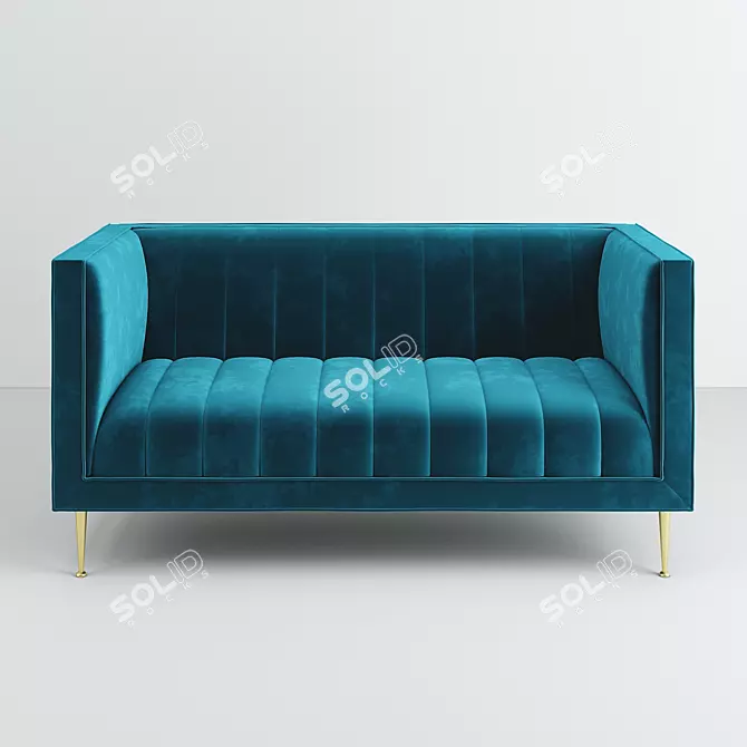 Fleure Sofa: Luxurious Comfort and Style 3D model image 1