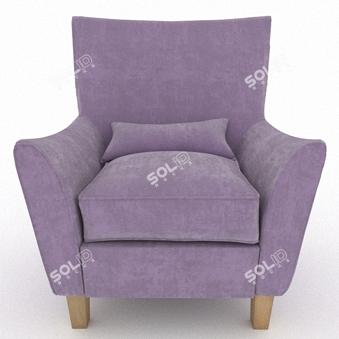 Elegant Holen Chair: Traditional Comfort and Style 3D model image 1
