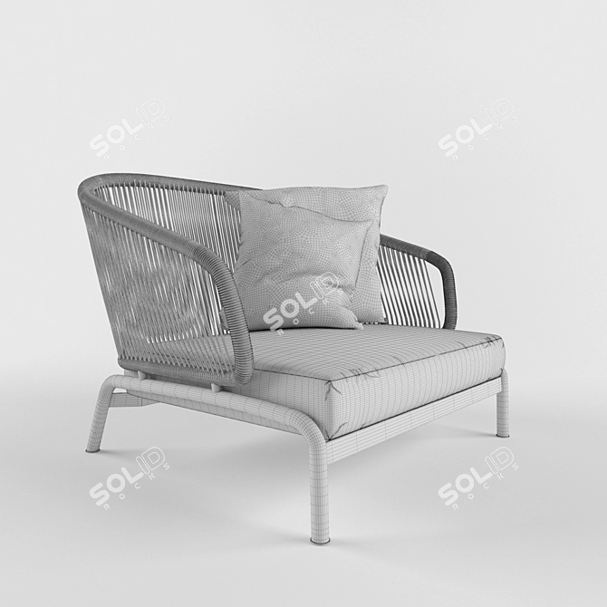 RODA Spool Sofa: Innovative Design, Absolute Comfort 3D model image 3