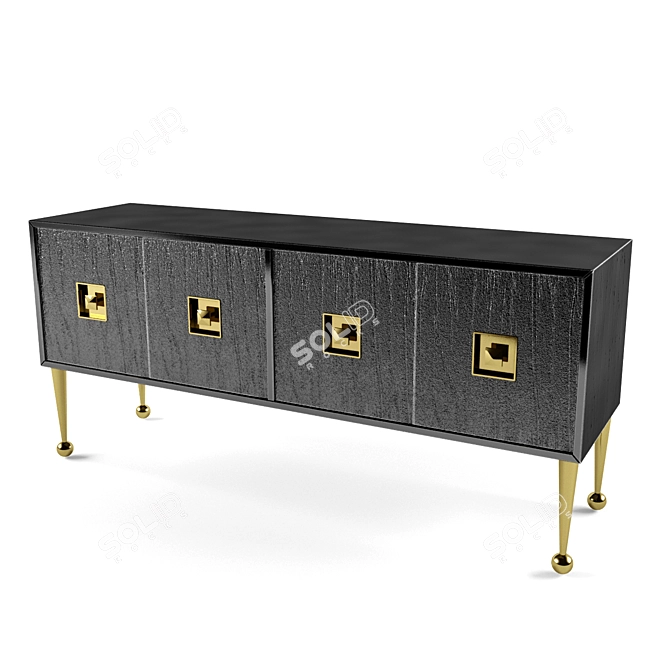 Elegant Jonatan Adler Crawford Console 3D model image 1