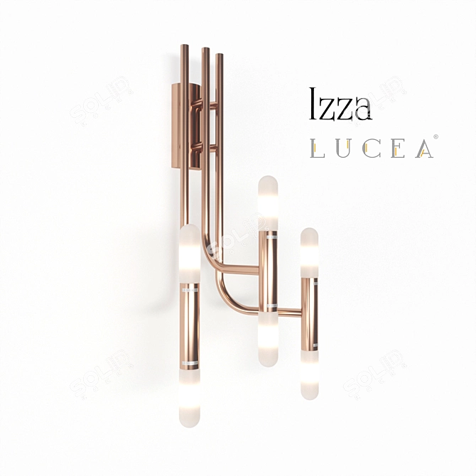 Luxe Bronze IZZA Wall Lamp 3D model image 1