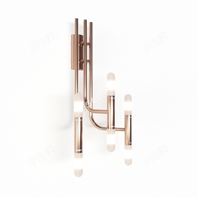 Luxe Bronze IZZA Wall Lamp 3D model image 3