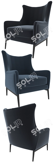 Italian Made Vivian Armchair 3D model image 2