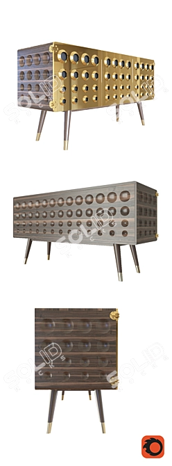 Monocles Sideboard: Stylish and Essential 3D model image 3