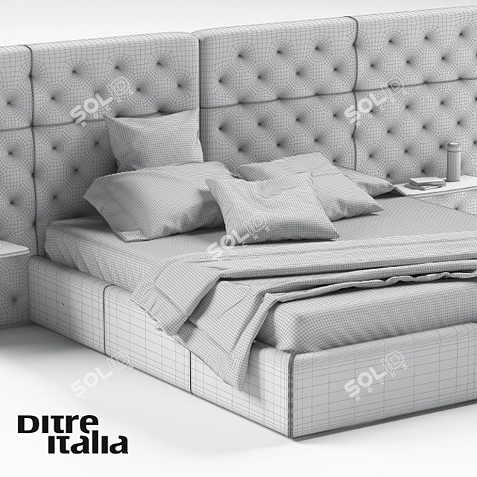 Ditre Italia Eclectico Bed - Elegant and Stylish 3D model image 2