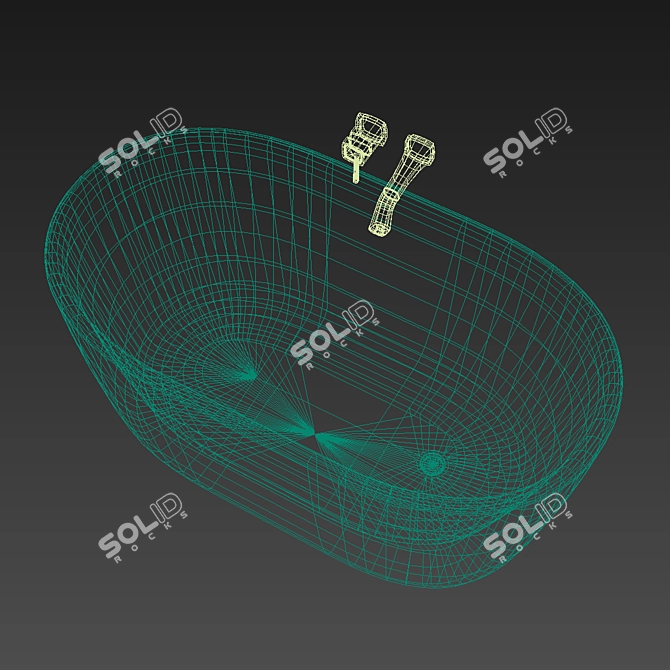 Aquatica Lullaby Nano White: Enjoy a Dreamy Bath 3D model image 3