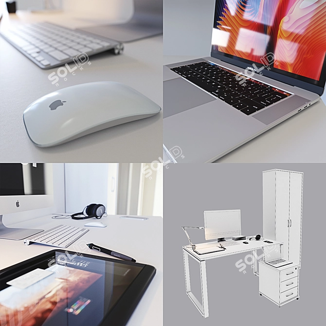 Apple Pro Collection 3D model image 3