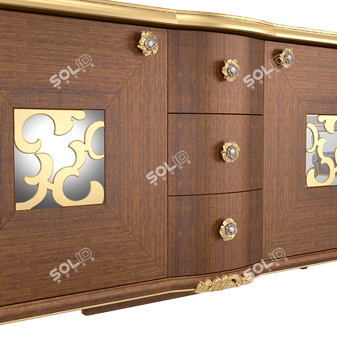 Modern Chic Sideboard - Frandiss Collection 3D model image 3